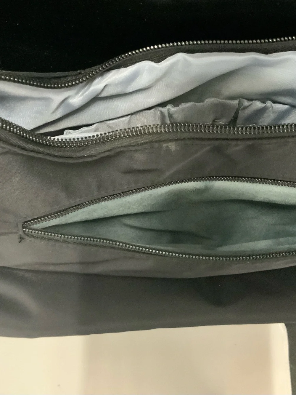 Quilted Black Shoulder Bag with Silver Accents - Picture 6 of 10